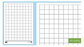 2cm Squared Editable Paper Worksheet