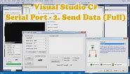 Visual Studio C# Serial Communication (Serial Port) tutorial 2.Send Data (2/13)