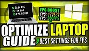 How to Optimize ANY Laptop For Gaming & Windows Performance! 🔧Boost FPS & Fix 2021!