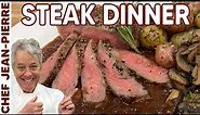 Steak with a Red Wine Reduction - Chef Jean-Pierre