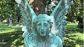 Emery Weeping Angel Statue At Spring Grove Cemetery Located In Cincinnati Ohio