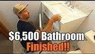 $6,500 Bathroom Remodel Step By Step | FINISHED | How To Do It Yourself | THE HANDYMAN |