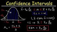 How To Find The Z Score, Confidence Interval, and Margin of Error for a Population Mean