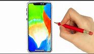 DRAWING A IPHONE X MAX