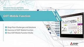 Mitsubishi Electric GOT2000: Introduction to GOT Mobile Function