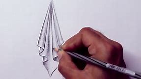 How to draw a Drapery Drawing | How to draw folds in Cloth in Pencil | Drawing Fabric Folds