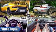 LAMBORGHINI HURACAN PERFORMANTE vs PORSCHE 911 GT2 RS | 0-300km/h SOUND & POV by AutoTopNL
