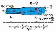 Physics 34 Fluid Dynamics (2 of 7) Bernoulli's Equation