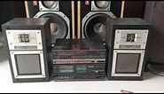 AIWA RX 50 Tuner Amplifier + AIWA TX 50 Tape Deck. Tape Mode .Featuring SANYO SX W011 speaker