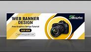 How to create banner in photoshop