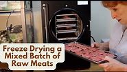 Freeze Drying a Mixed Batch of Raw Meats