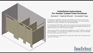 Hadrian Toilet Partition Installation Instructions (Standard Headrail Construction)