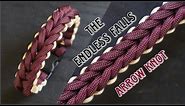HOW TO MAKE THE ENDLESS FALLS - ARROW KNOT PARACORD BRACELET, EASY PARACORD TUTORIAL