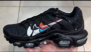 Nike Air Max Plus Black Multi Swoosh Shoes