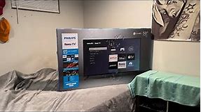 Philips 50 inch Roku 4k Tv unboxing #rokutv #philipstv #4ktv