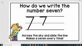 How To Write The Number 7