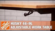 Husky 46-in. Adjustable Height Work Table | The Home Depot