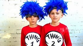 How to make Thing 1 and Thing 2 dress ups