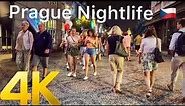 Nightlife in Prague Czech Republic 4K 60fps - Discover Prague at night