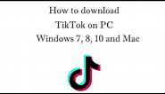 TikTok Lite on PC - Download for Windows 7, 8, 10 and Mac