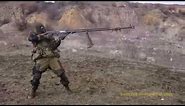 Shoulder Firing a PTRS-41 (Simonov anti-tank rifle) Like a BADASS