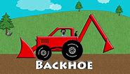 Red Vehicles - Dump Truck, Fire Engine, Garbage Truck, Monster Truck, Tractor and Backhoe
