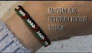 palestine flag frienship bracelet tutorial