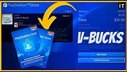 HOW TO REDEEM VBUCKS WITH PSN GIFT CARD -EASIEST WAY -