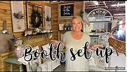 Booth set up in a Vintage, Antiques, Treasures and Gifts Store. Upcycled Decor, Thrifting for profit