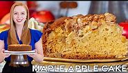 Easy Maple Apple Streusel Cake Recipe | with Pure Maple Syrup from Canada