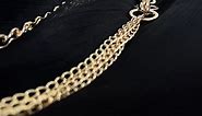 Gold Circle Waist Chain Belt for Women Dresses