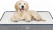 EMPSIGN Water-Repellent Dog Bed for Crate Pad Reversible Cool and Warm, Pet Beds with Washable and Removable Cover, Sleeping Mats for Large Medium Small Dogs