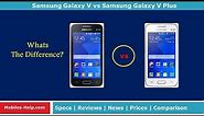 Samsung Galaxy V vs Samsung Galaxy V Plus - What's the Difference