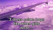 3 dress colors boys like when girls wear.. |boys fact|quotes#shorts#shortsfeed#subscribe