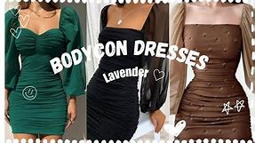 Bodycon Dresses 👗 || Outfits ideas || [ Image ] || Lavender ♡