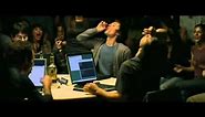 The Social Network - hacking and drinking scene