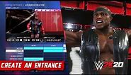 WWE 2K20 - CREATE ADVANCED ENTRANCE, MAIN MENU REVEAL & ALL UNLOCKABLES! - PS4 & XB1