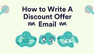 How to Write A Discount Offer Email | Copy.ai