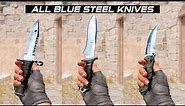 CS2 All Blue Steel Knives - In Game showcase [4K60FPS]