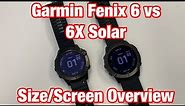 Garmin Fenix 6 vs 6X Solar Size/Screen Review & Bluish Black Issue Note FitGearHunter.com