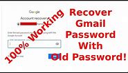 How to Recover Gmail ID with Old Password | Google Account Recovery Without Email ID and Password