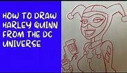 How to Draw Harley Quinn from the DC Universe