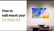 LG OLED : How to wall mount your LG OLED G2 l LG
