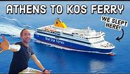 Overnight Ferry to the Greek Islands! Cabin Review & Tour | Athens to Kos (Blue Star Ferries)