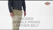 Dickies Double Prong Leather Belt