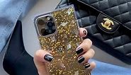 For the love of gold ✨ Protect in Style w/ our Shell and Gold Flake square case! Get yours @flauntcases ! #FLAUNT #ProtectinStyle #MakeTheSwitch | Flaunt