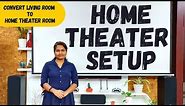 How To Setup Home Theater | How To Convert Living Room To Home Theater Room | TV Unit Design 2021