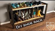 DIY simple modern shoe rack