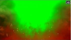 Fire green screen effects HD footage With smoke | chroma key effect