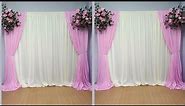Diy _ wedding backdrop, pink floral backdrop